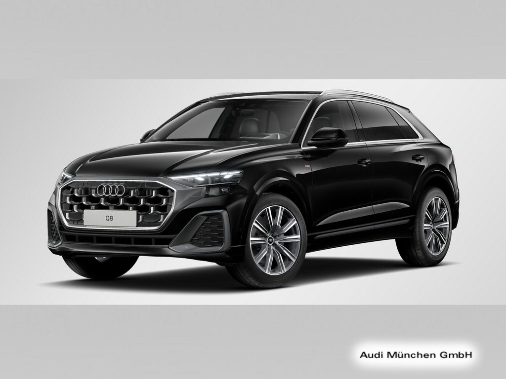 Audi Q8 2025 г. Чёрный, пробег 53056 км