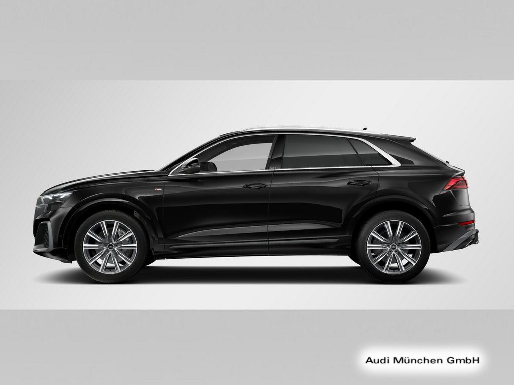 Audi Q8 2025 г. Чёрный, пробег 53056 км