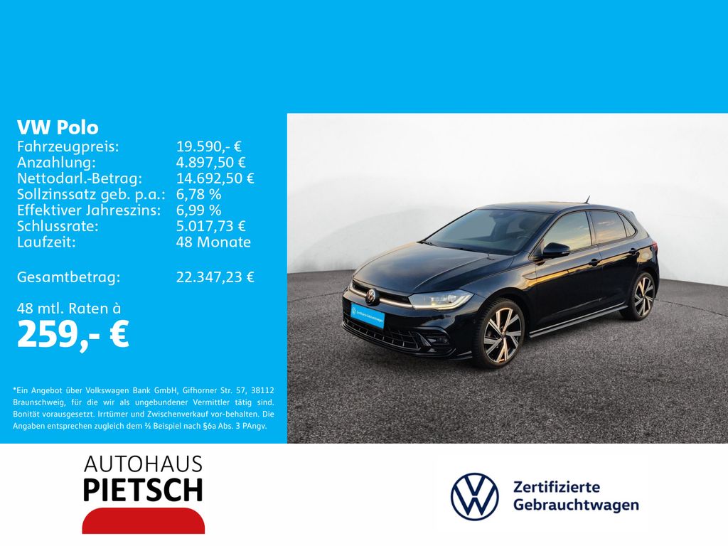 Volkswagen Polo 2022 г. Чёрный, пробег 42513 км