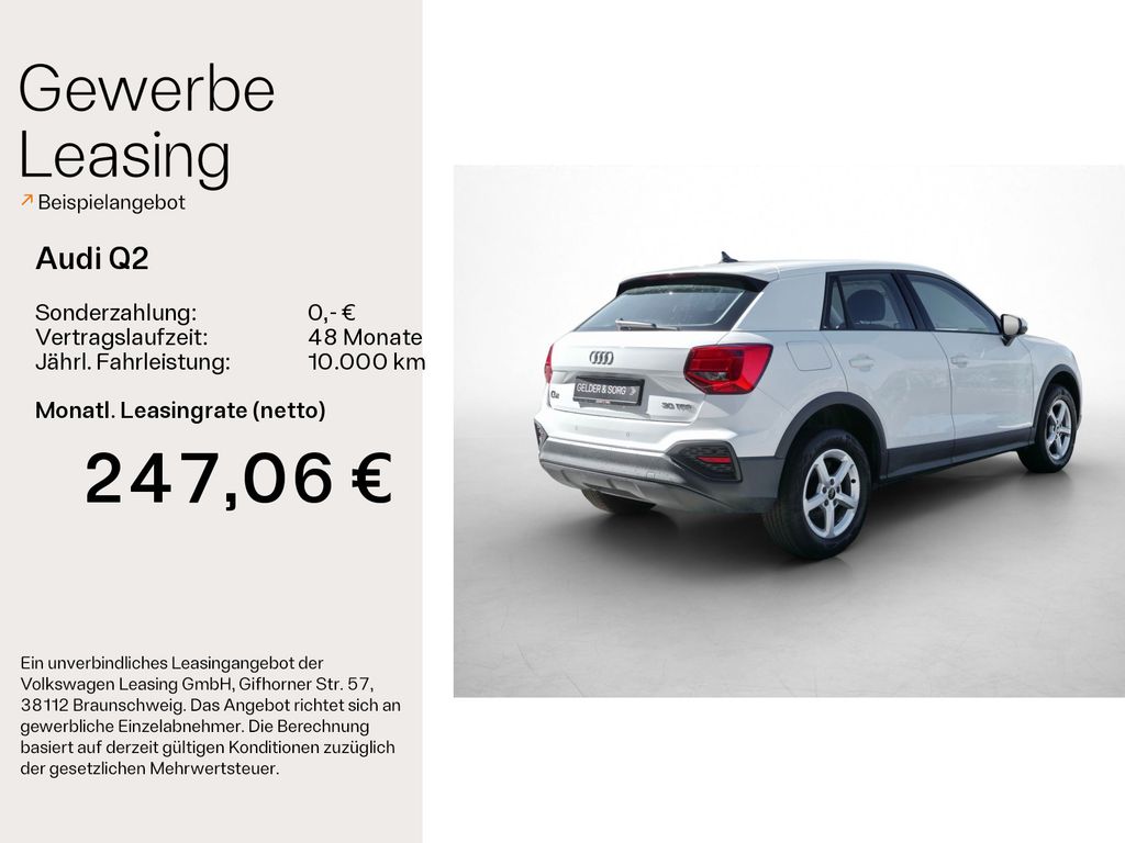 Audi Q2 2023 г. Белый, пробег 54000 км