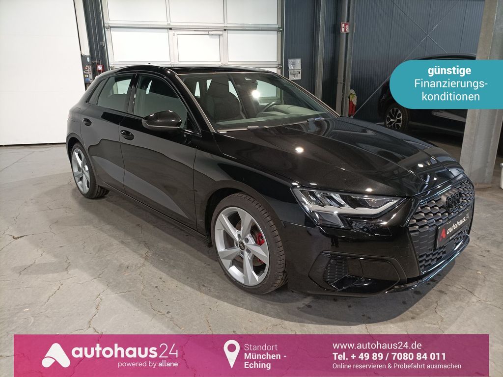 Audi A3 2023 г. Чёрный, пробег 46585 км
