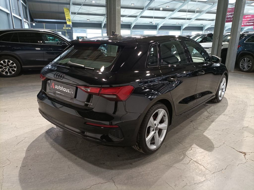 Audi A3 2023 г. Чёрный, пробег 46585 км