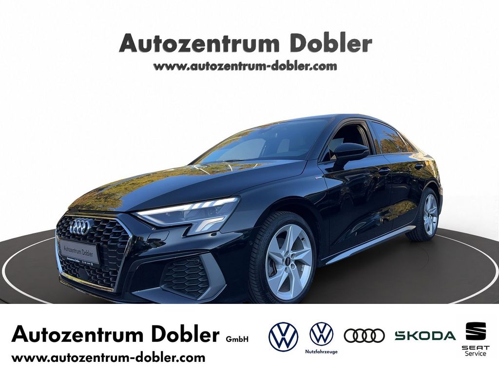 Audi A3 2023 г. Чёрный, пробег 46800 км