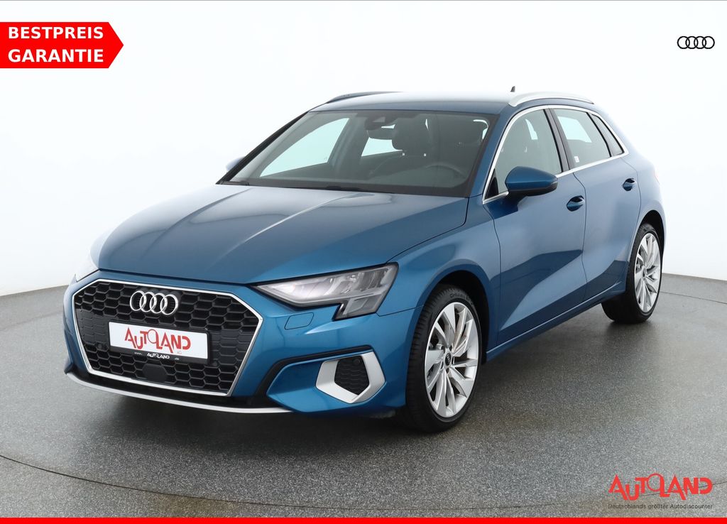 Audi A3 2022 г. Синий, пробег 45450 км