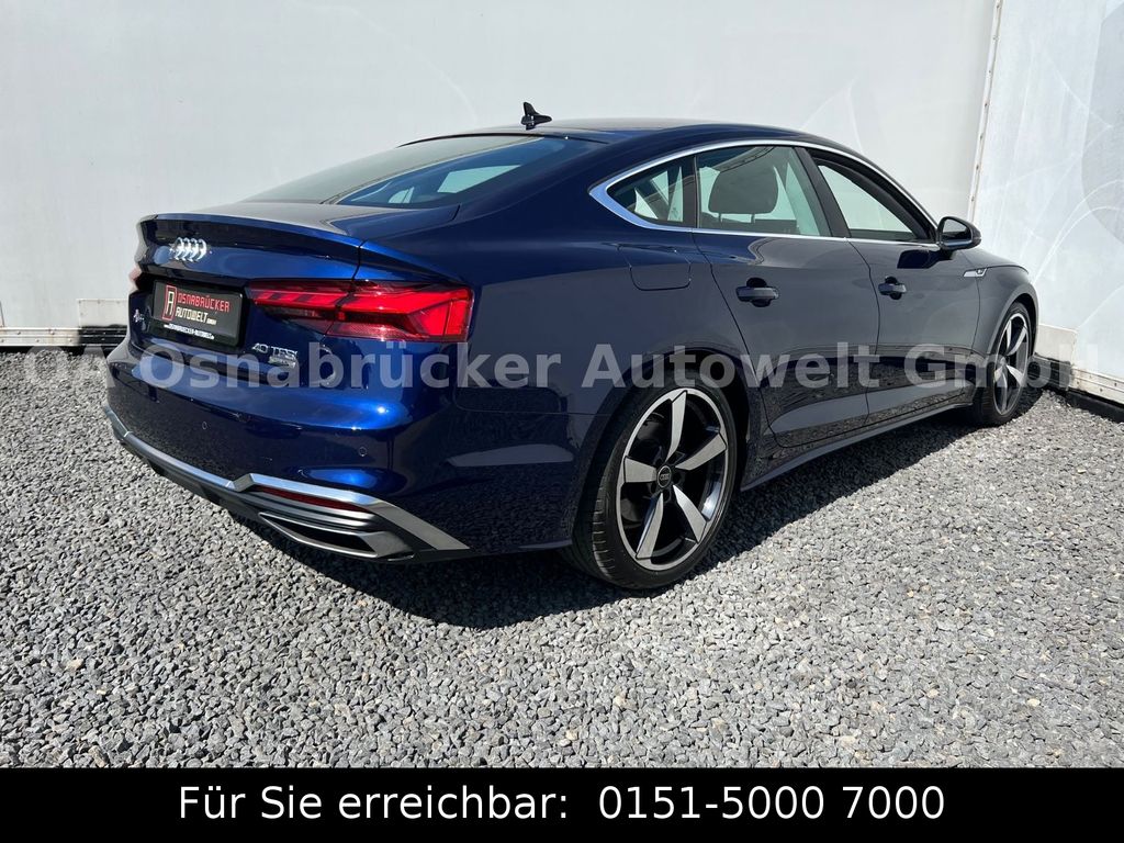 Audi A5 2024 г. Синий, пробег 30000 км