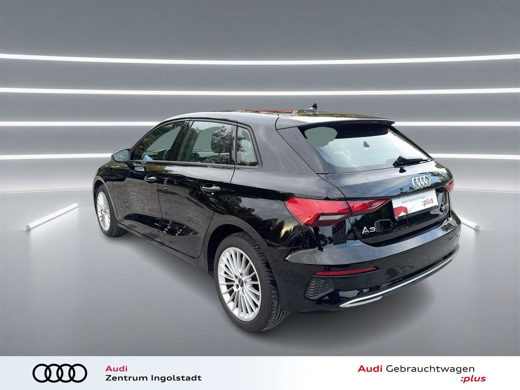 Audi A3 2023 г. Чёрный, пробег 29992 км