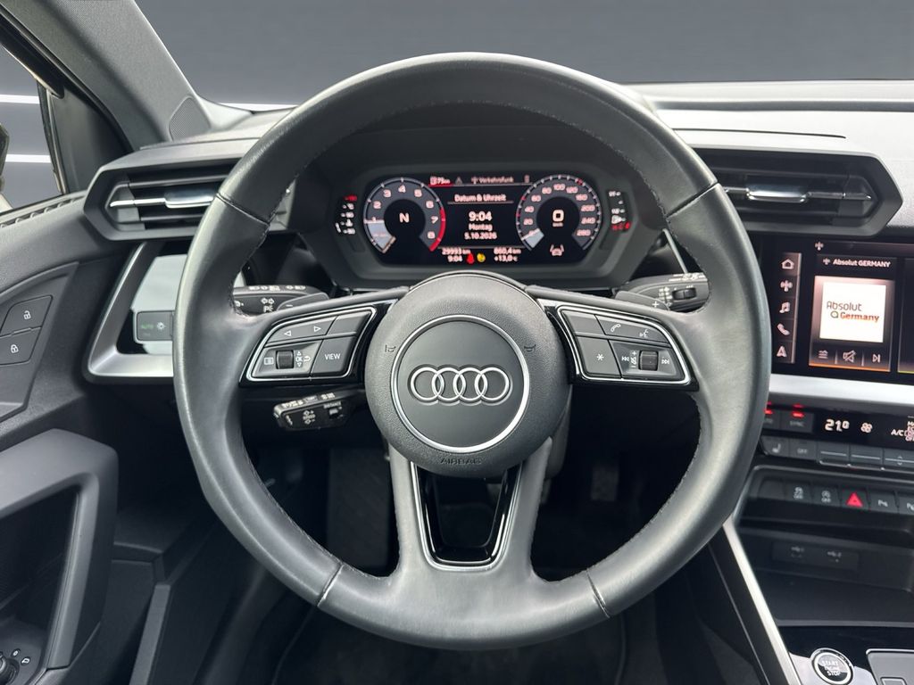 Audi A3 2023 г. Чёрный, пробег 29992 км