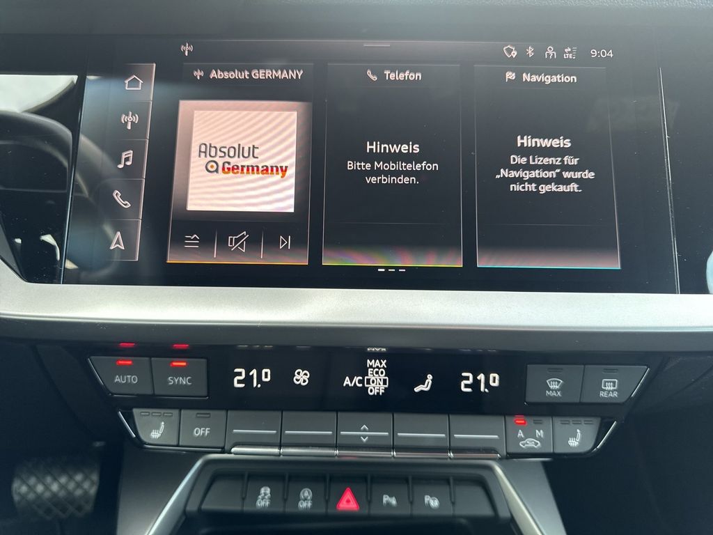 Audi A3 2023 г. Чёрный, пробег 29992 км