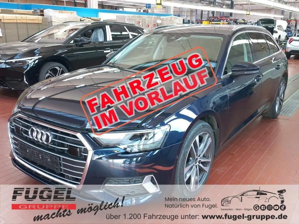 Audi A6 2023 г. Синий, пробег 46203 км