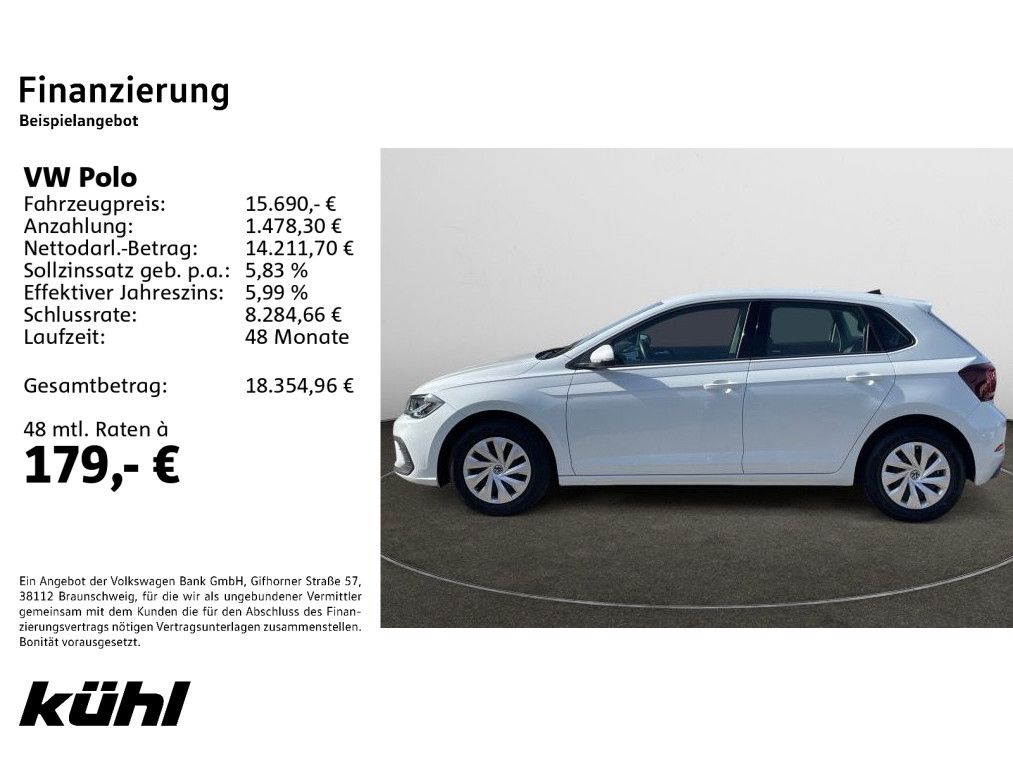 Volkswagen Polo 2023 г. Белый, пробег 59488 км