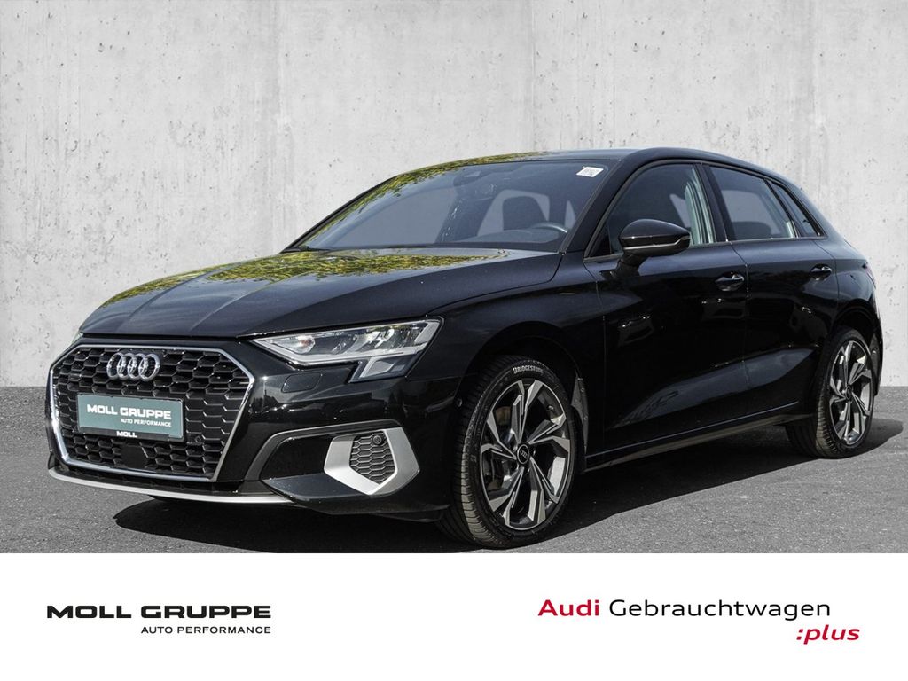 Audi A3 2023 г. Чёрный, пробег 34265 км