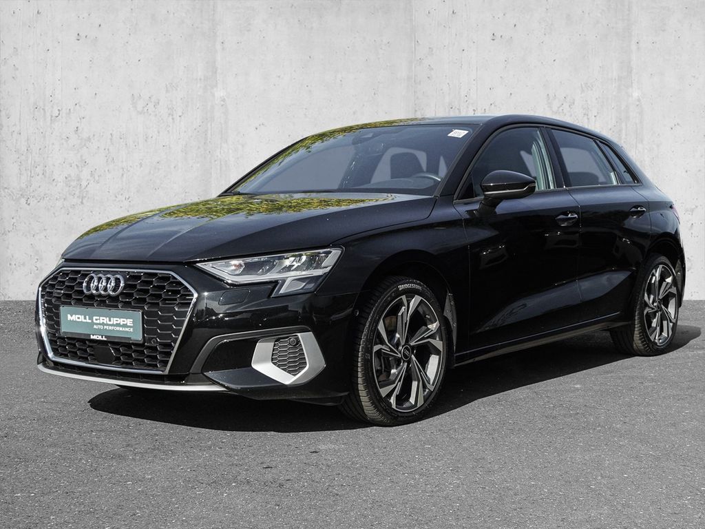 Audi A3 2023 г. Чёрный, пробег 34265 км
