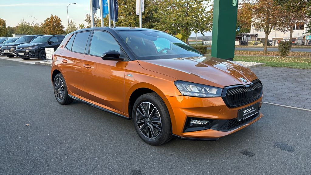 Skoda Fabia 2022 г. Оранжевый, пробег 52142 км