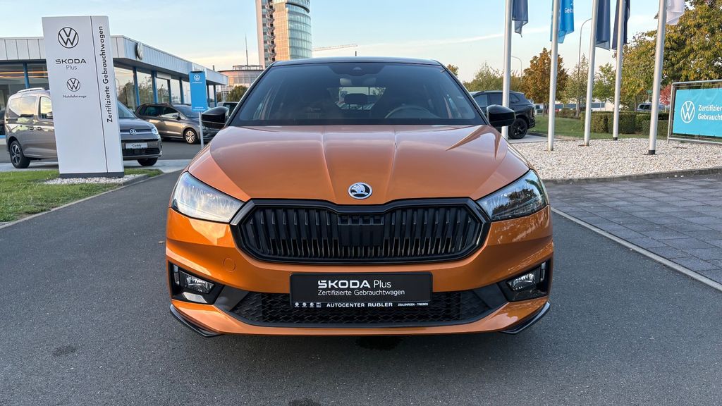 Skoda Fabia 2022 г. Оранжевый, пробег 52142 км