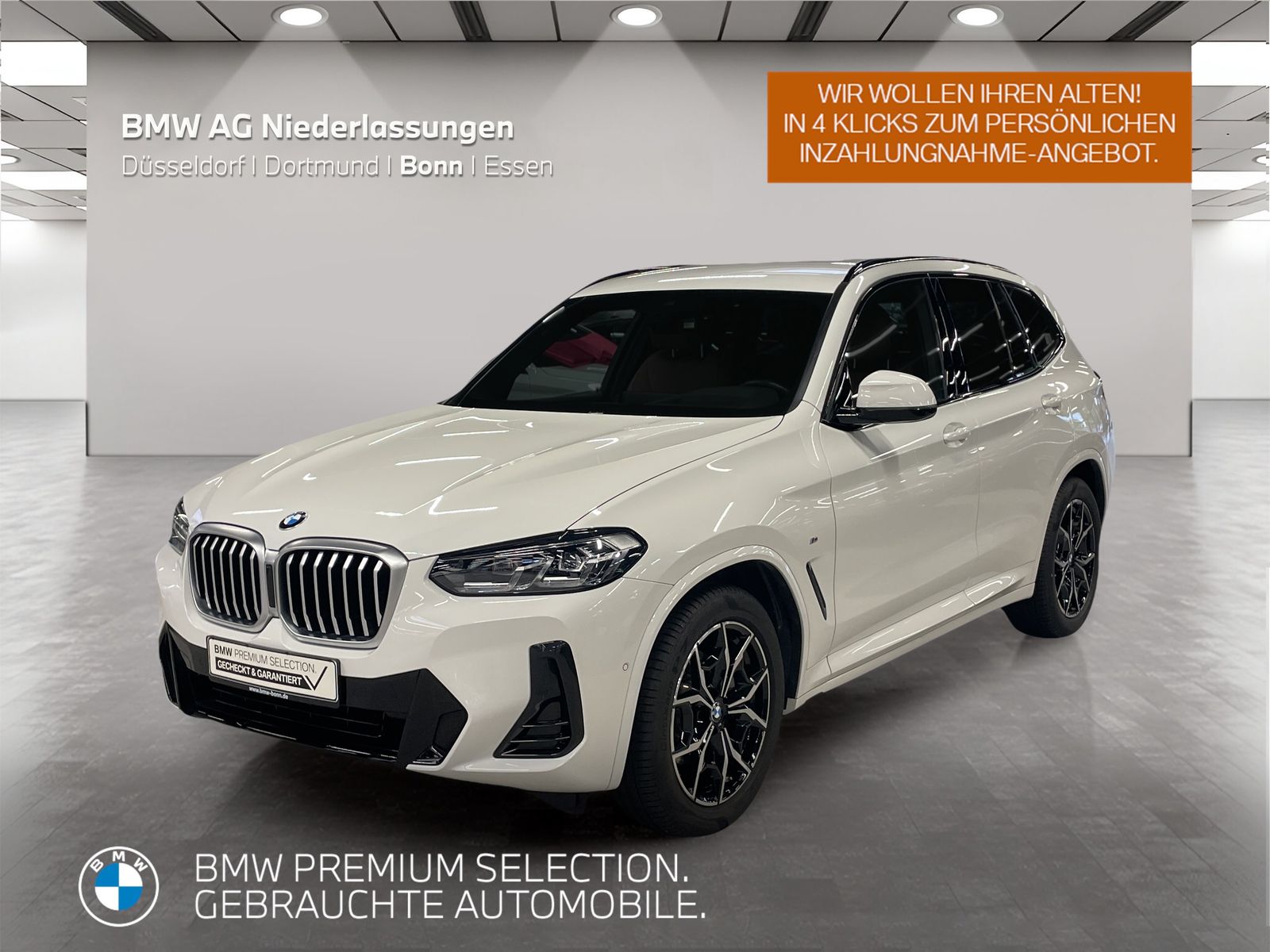 BMW X3 2023 г. Белый, пробег 56631 км