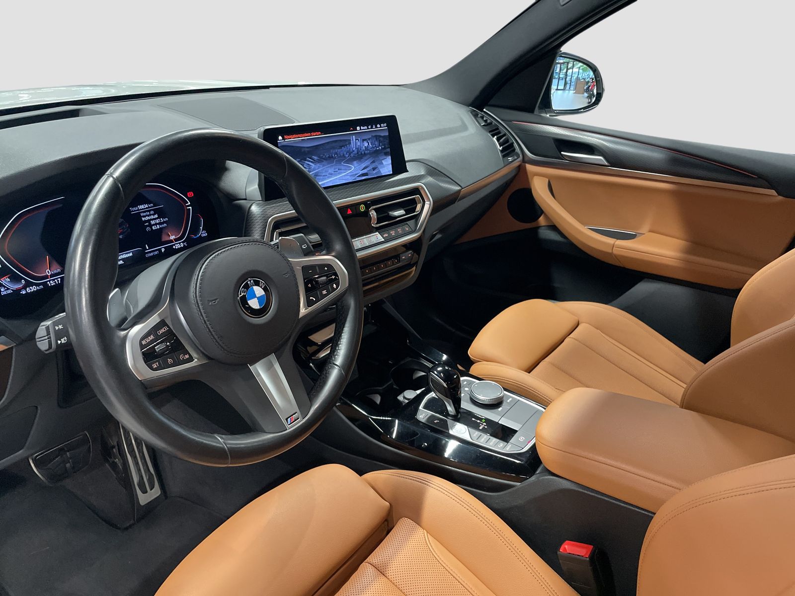 BMW X3 2023 г. Белый, пробег 56631 км