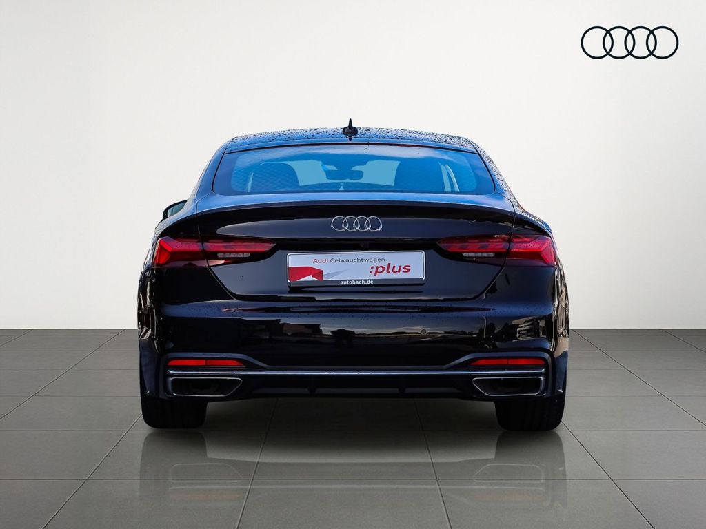 Audi A5 2023 г. Чёрный, пробег 37070 км