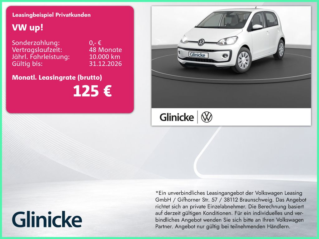 Volkswagen up! 2022 г. Белый, пробег 53240 км