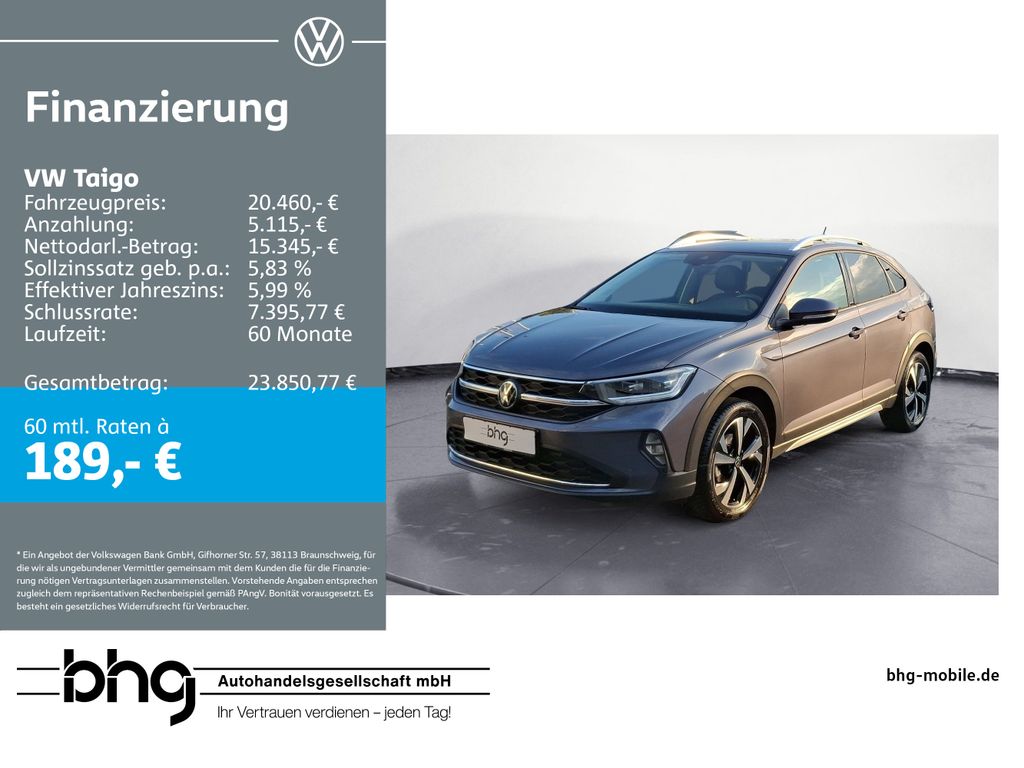 Volkswagen Taigo 2022 г. Серый, пробег 28021 км