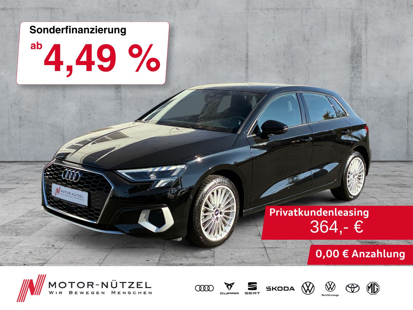 Audi A3 2023 г. Чёрный, пробег 40433 км