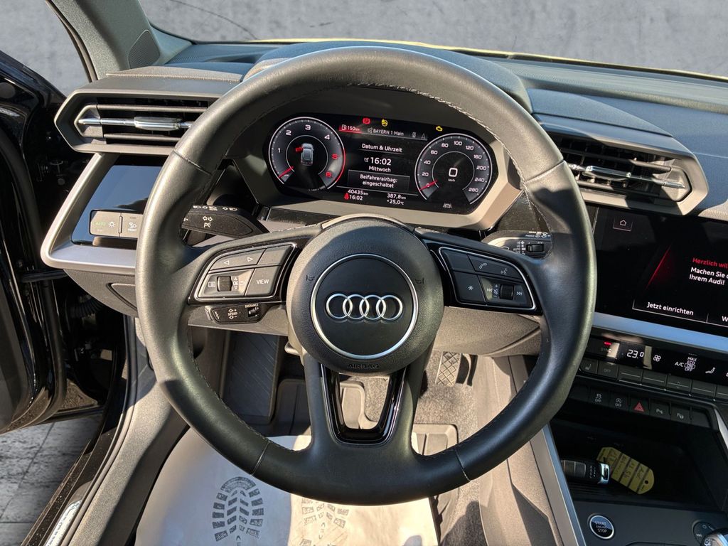 Audi A3 2023 г. Чёрный, пробег 40433 км
