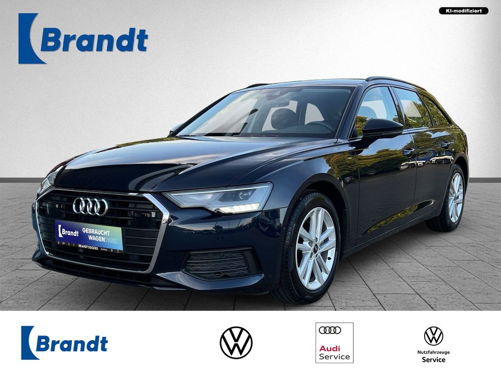 Audi A6 2023 г. Синий, пробег 58980 км