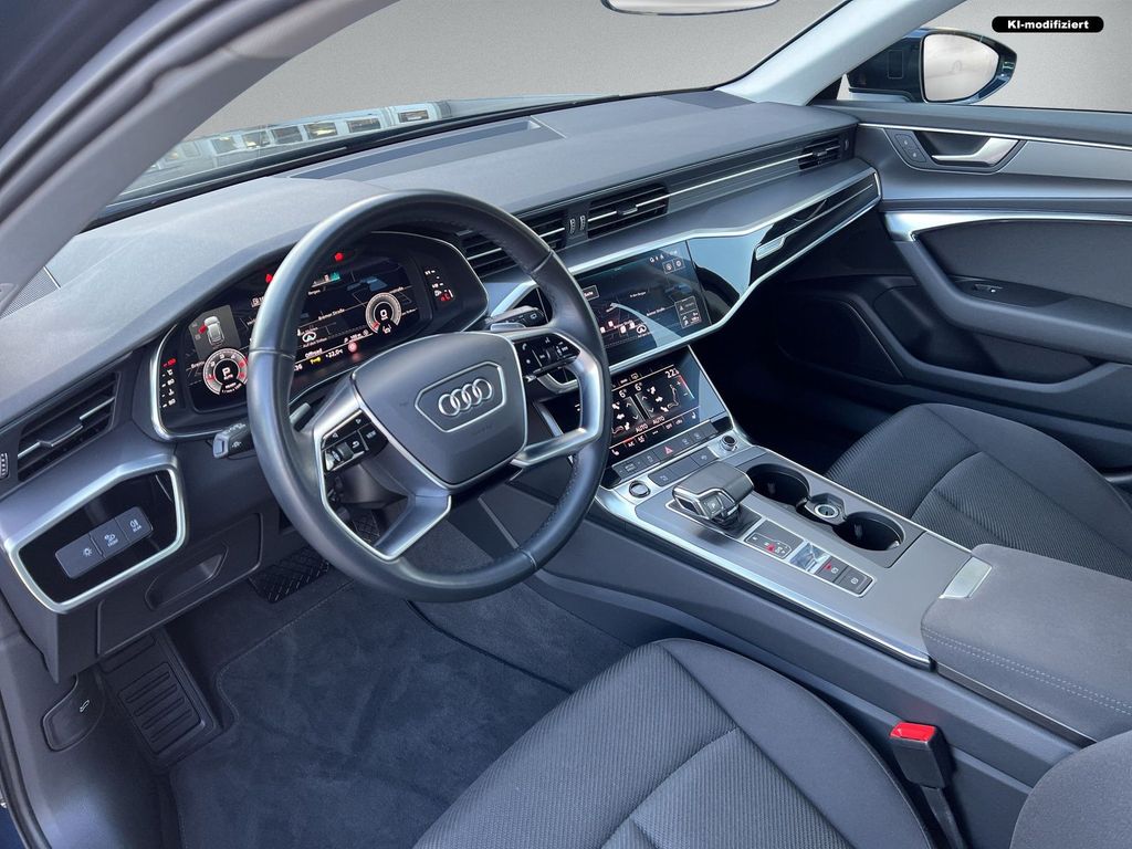 Audi A6 2023 г. Синий, пробег 58980 км