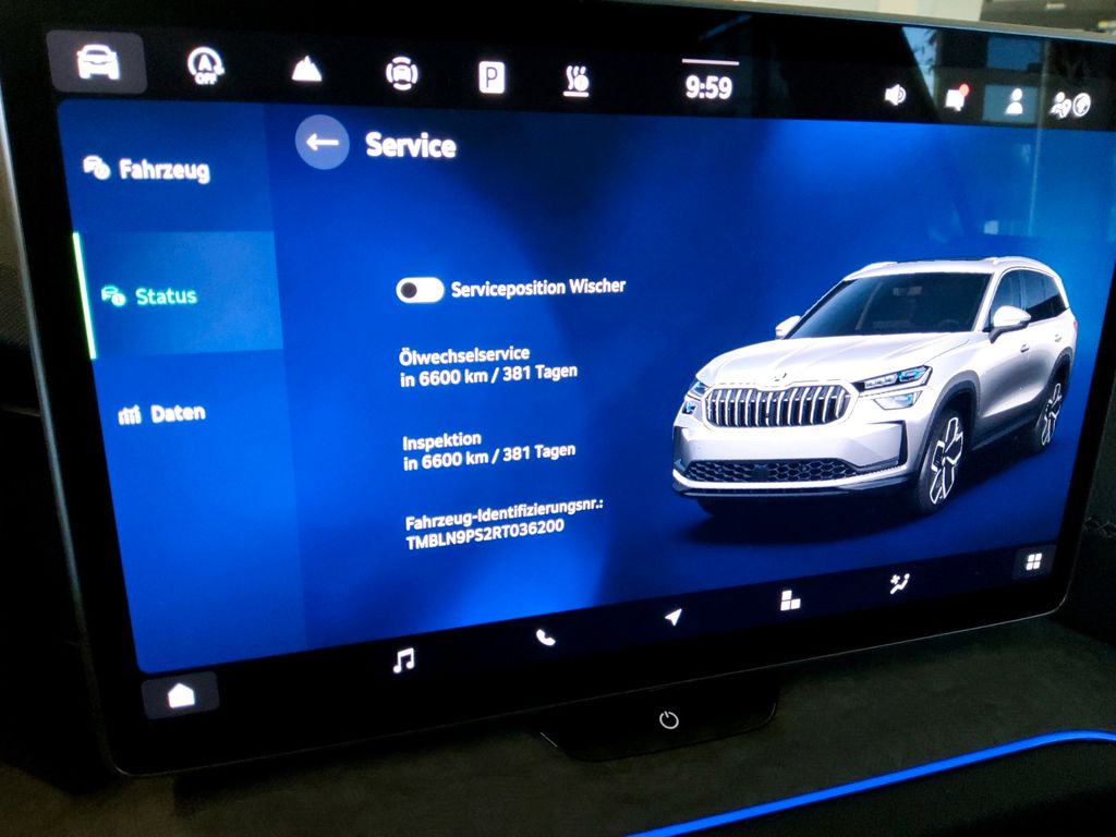 Skoda Kodiaq 2024 г. Белый, пробег 53000 км