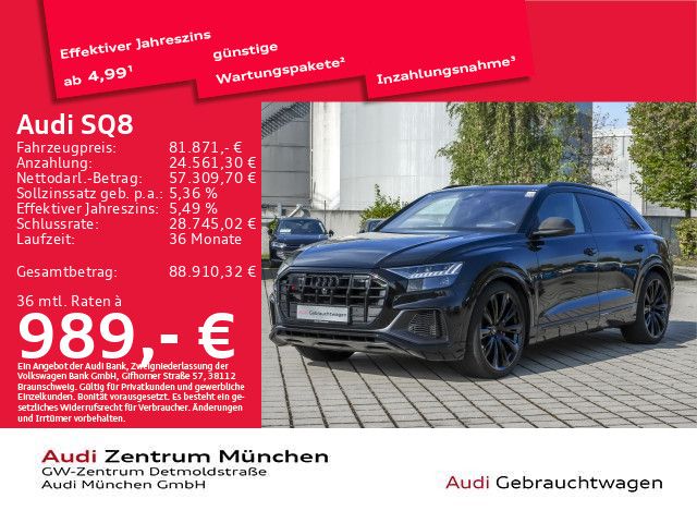 Audi SQ8 2023 г. Чёрный, пробег 34674 км