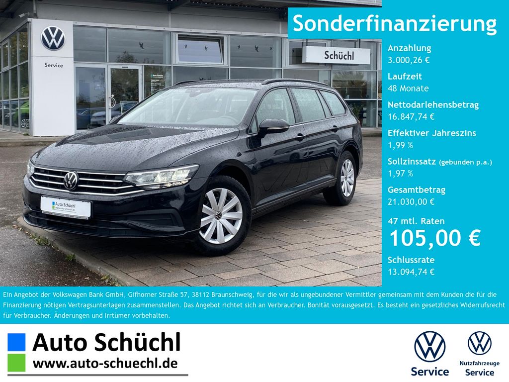 Volkswagen PASSAT VARIANT 2023 г. Чёрный, пробег 46894 км