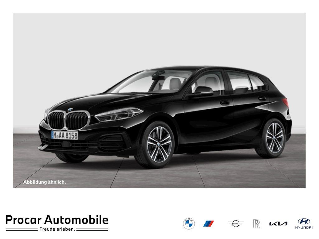 BMW 118 2023 г. Чёрный, пробег 49088 км