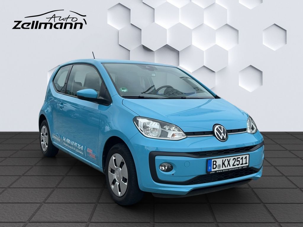 Volkswagen up! 2021 г. Синий, пробег 32000 км