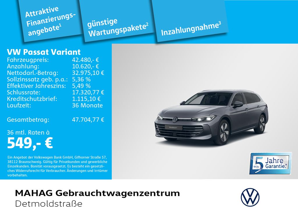Volkswagen PASSAT VARIANT 2026 г. Серый, пробег 16669 км