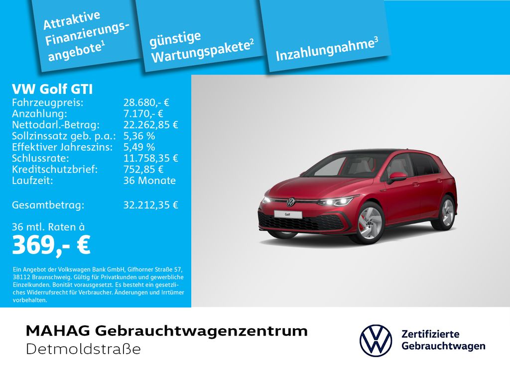 Volkswagen Golf 2023 г. Красный, пробег 41444 км