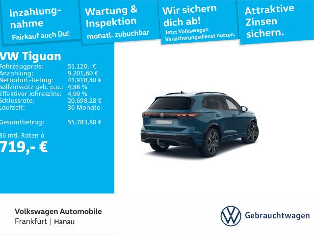 Volkswagen Tiguan 2025 г. Синий, пробег 10906 км