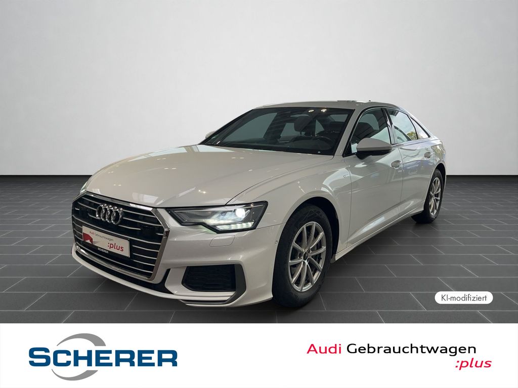 Audi A6 2023 г. Белый, пробег 54570 км