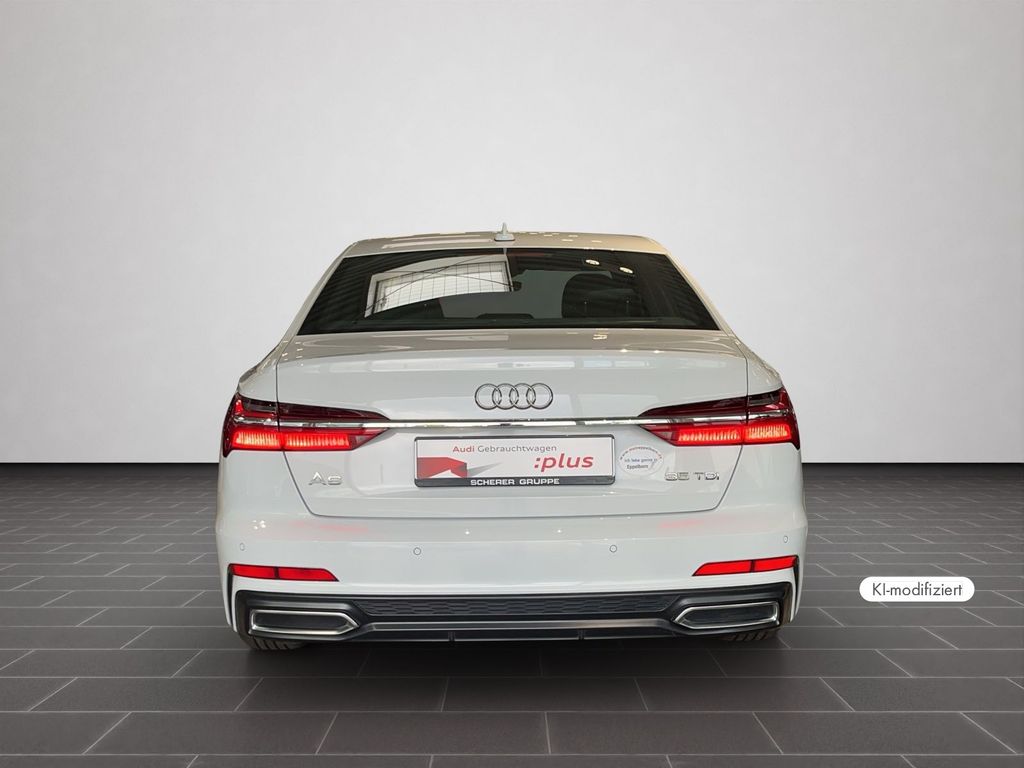 Audi A6 2023 г. Белый, пробег 54570 км