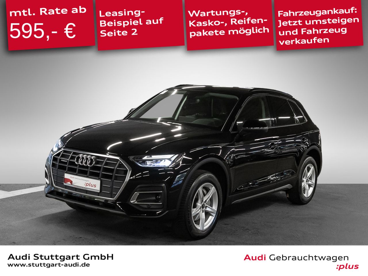 Audi Q5 2025 г. Чёрный, пробег 20833 км