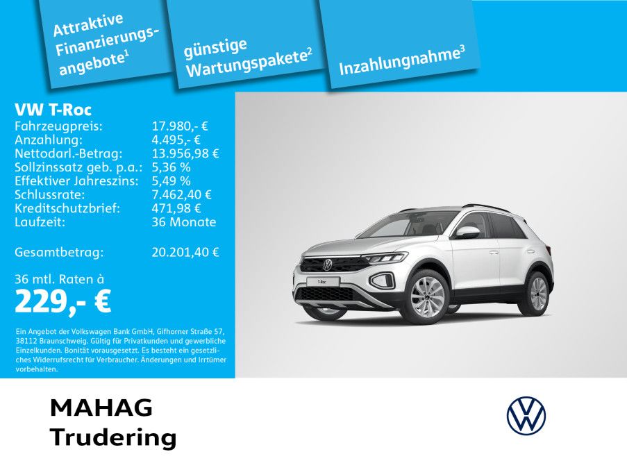 Volkswagen T-Roc 2023 г. Белый, пробег 25284 км