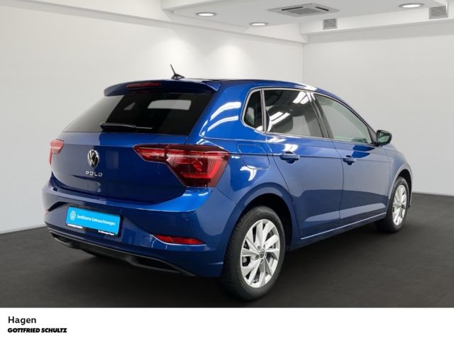 Volkswagen Polo 2023 г. Синий, пробег 38626 км