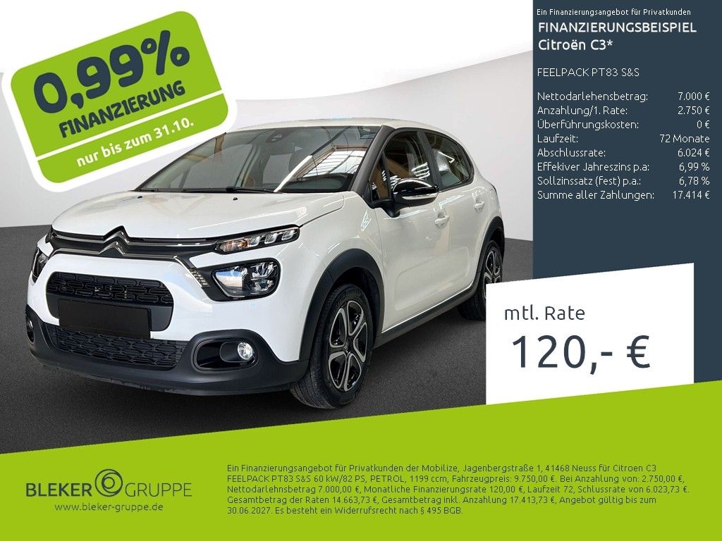 Citroen C3 2022 г. Белый, пробег 32192 км
