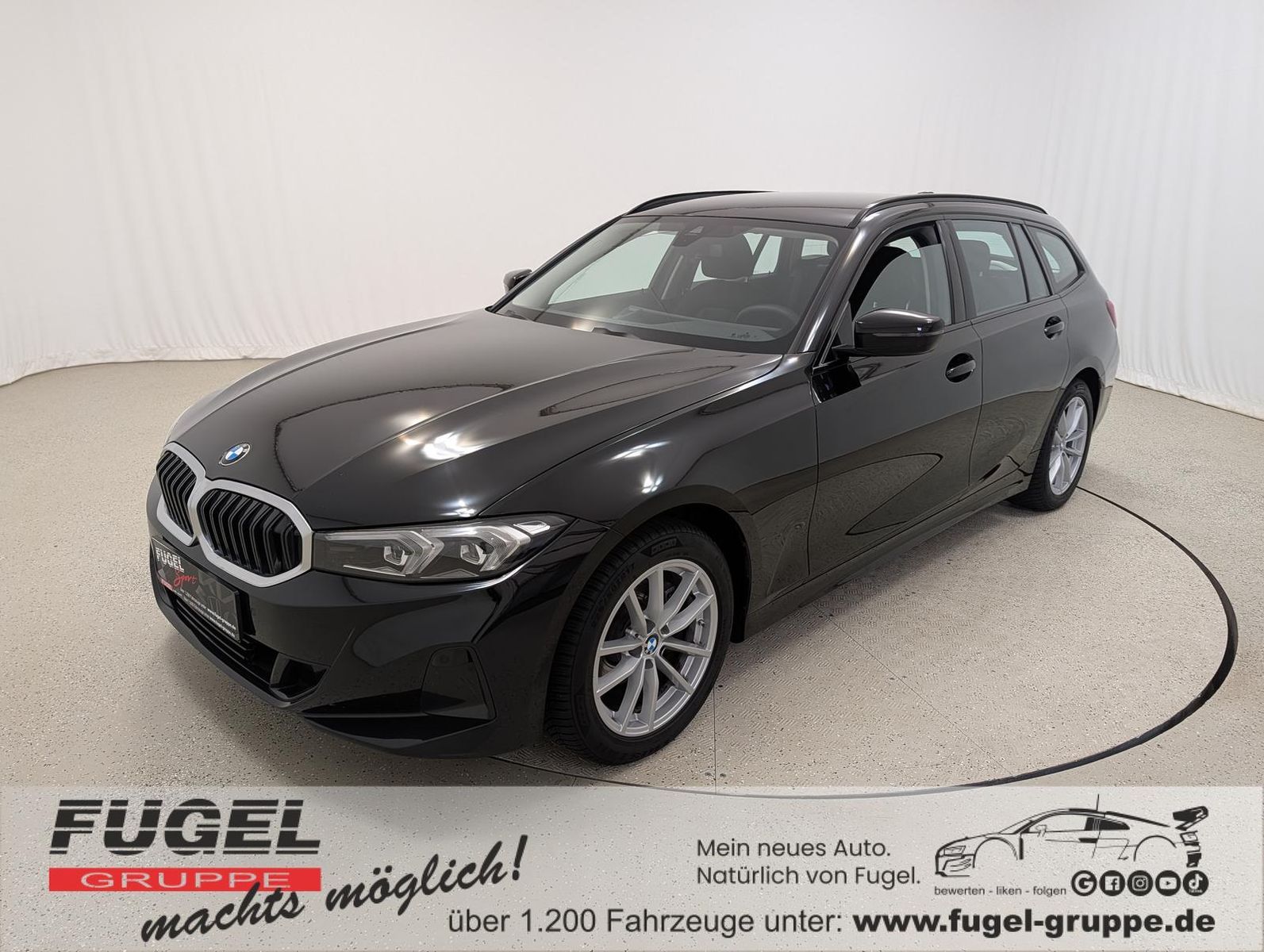 BMW 318 2025 г. Чёрный, пробег 54390 км