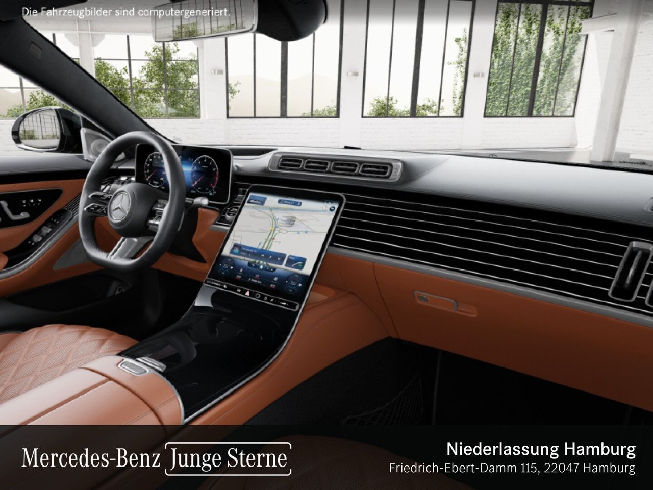 Mercedes-Benz S 580 2023 г. Зелёный, пробег 47491 км