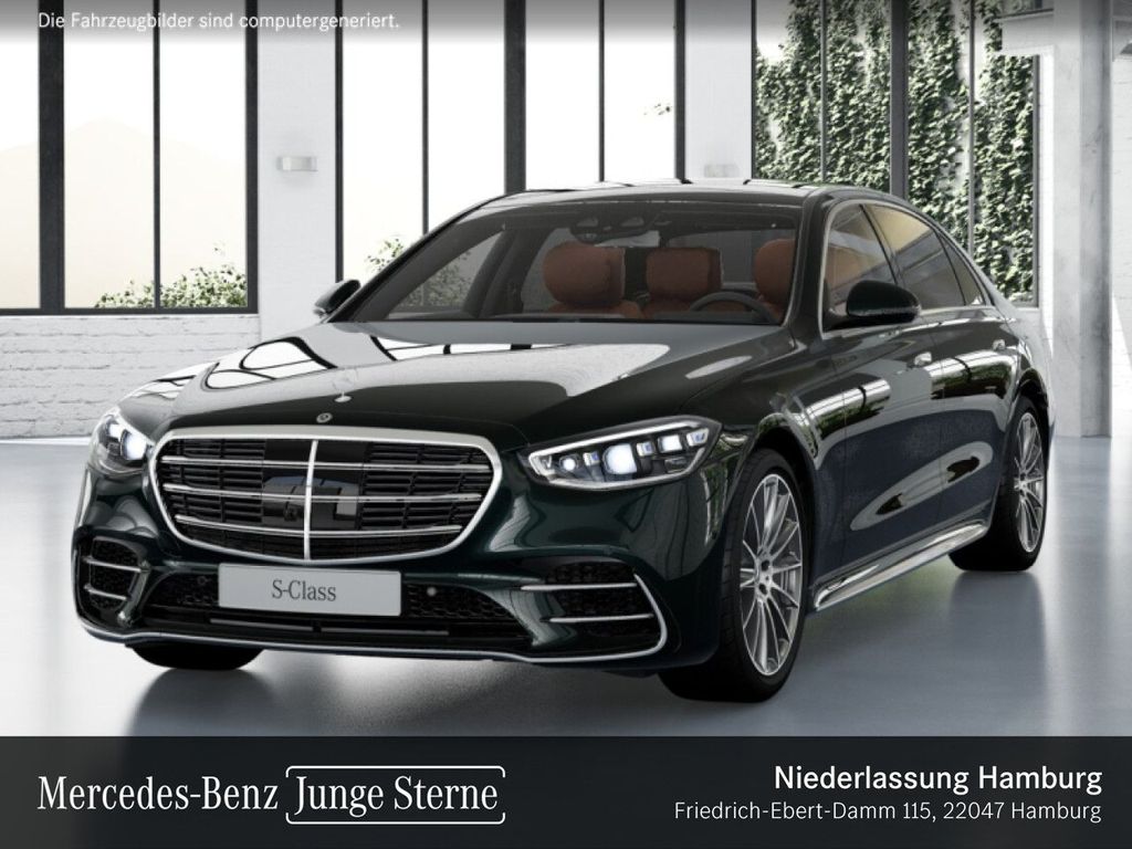 Mercedes-Benz S 580 2023 г. Зелёный, пробег 47491 км
