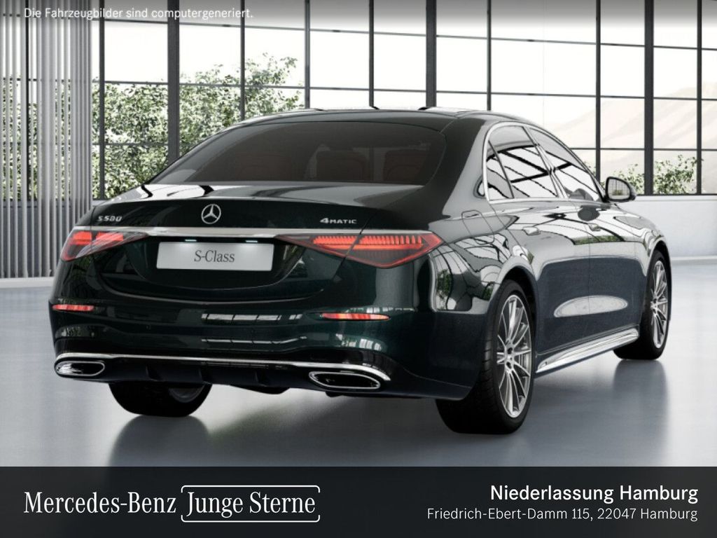 Mercedes-Benz S 580 2023 г. Зелёный, пробег 47491 км