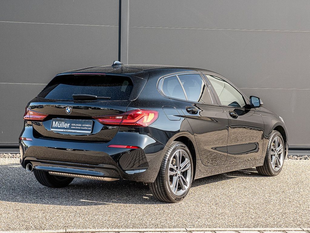 BMW 118 2022 г. Чёрный, пробег 37356 км