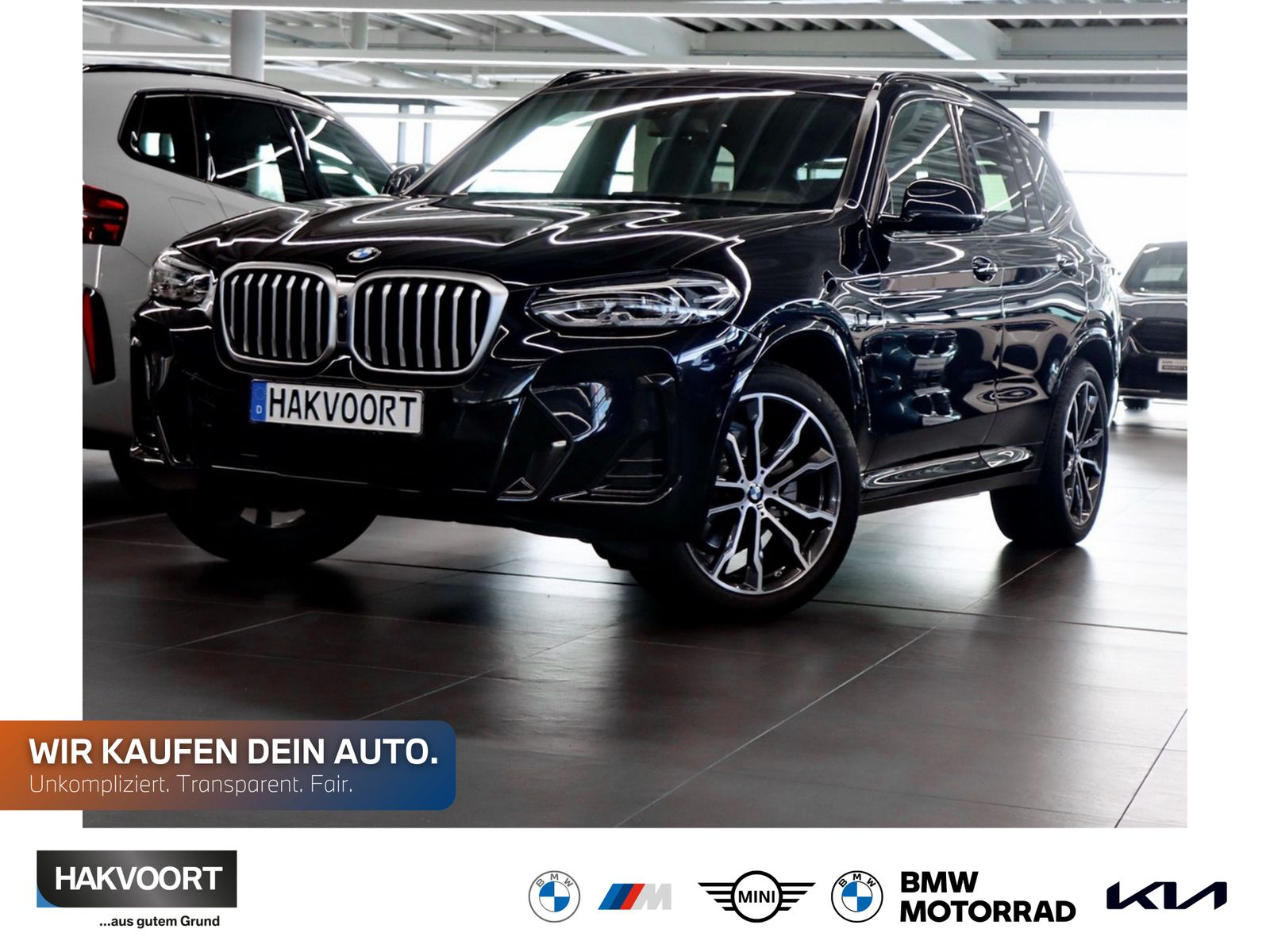 BMW X3 2023 г. Чёрный, пробег 42277 км