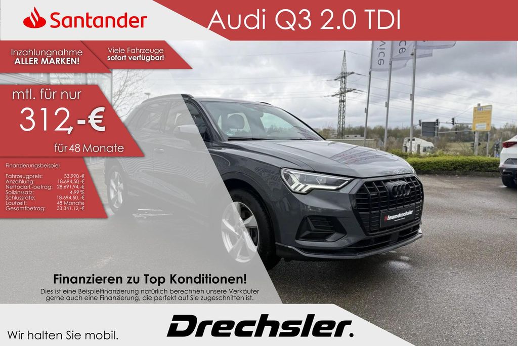 Audi Q3 2023 г. Серый, пробег 59937 км
