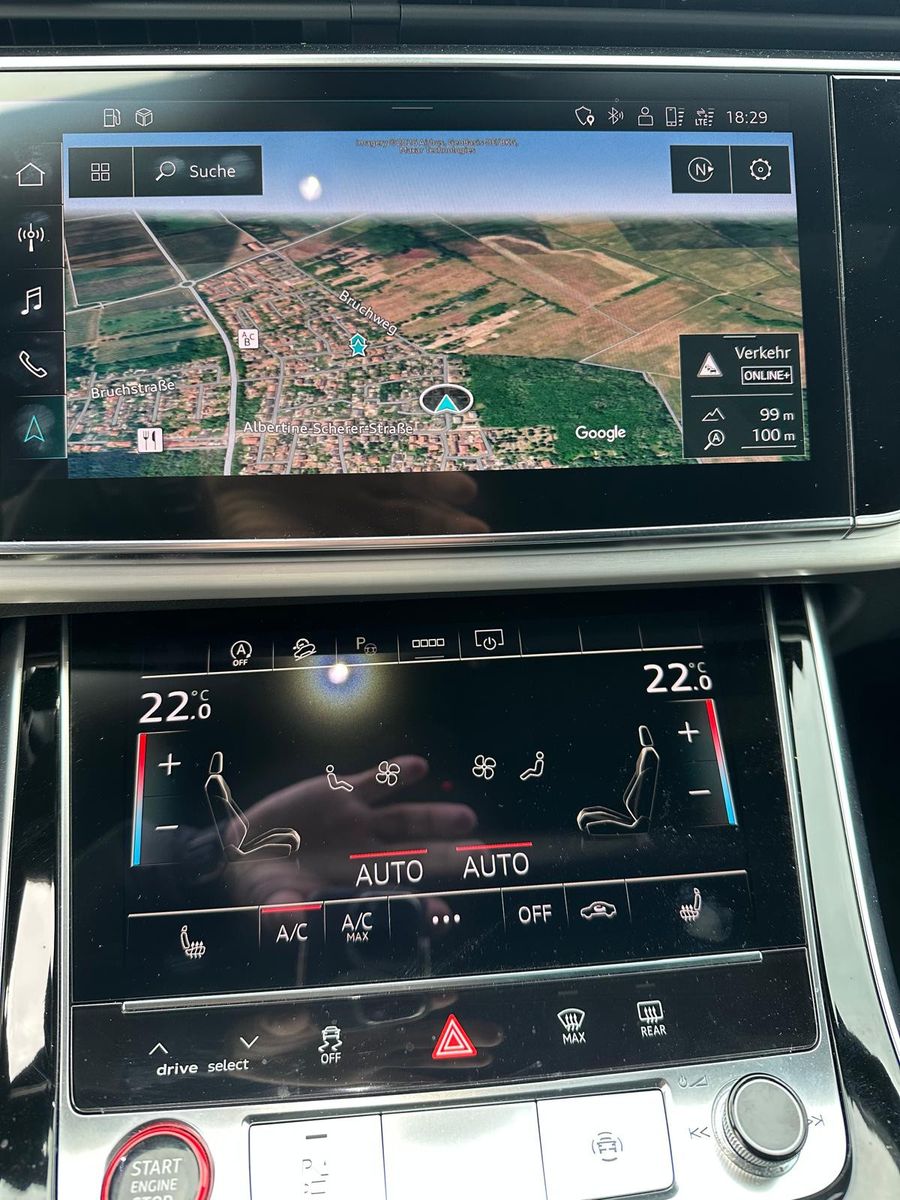 Audi SQ7 2021 г. Синий, пробег 42500 км
