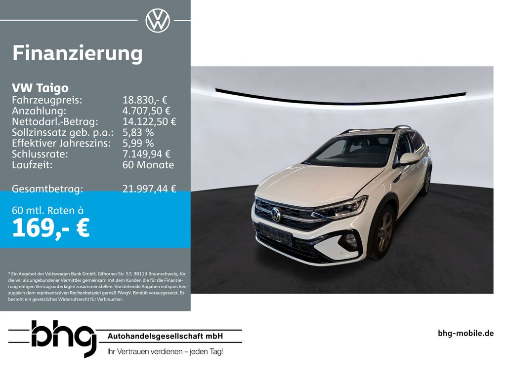 Volkswagen Taigo 2022 г. Белый, пробег 54847 км